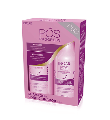 Kit Duo Shampoo + Acondicionador Pos Progress 250 ml (Para el cuidado del Alisado)
