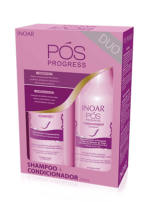 Kit Duo Shampoo + Acondicionador Pos Progress 250 ml (Para el cuidado del Alisado)