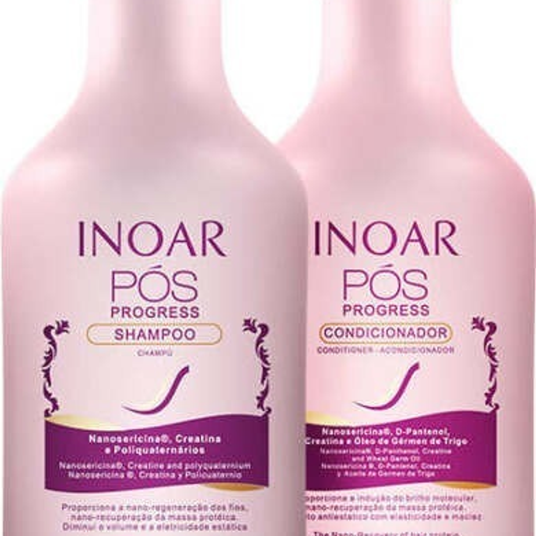 Kit Duo Shampoo + Acondicionador Pos Progress 250 ml (Para el cuidado del Alisado) 2