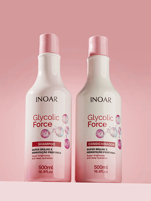 INOAR GLYCOLIC FORCE KIT DUO SH + AC 500ML