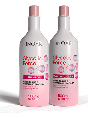 INOAR GLYCOLIC FORCE KIT DUO SH + AC 500ML