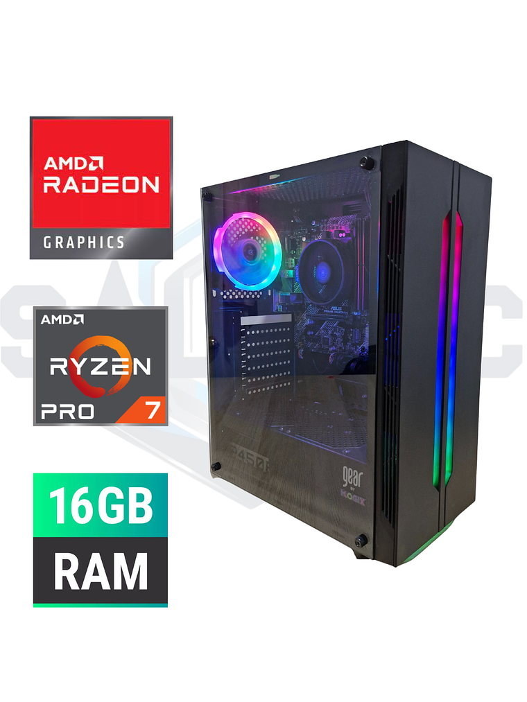 PC Gamer Ryzen 7 5700G | 16GB RAM | SSD 480GB M.2 | RGB Edition 1
