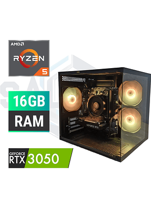 PC Gamer Ryzen 5 5500 | RTX3050 | 16GB RAM | SSD 480GB
