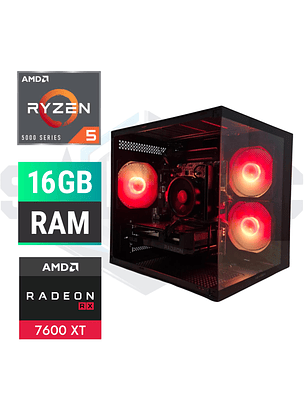 Pc Gamer Ryzen 5 5500 RX 7600 8GB 16GB RAM – Helix Series