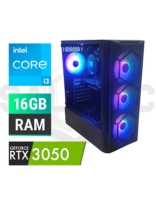 PC Gamer RTX 3050 6GB i3 12100 16GB RAM SSD480GB/1TB–ST Core