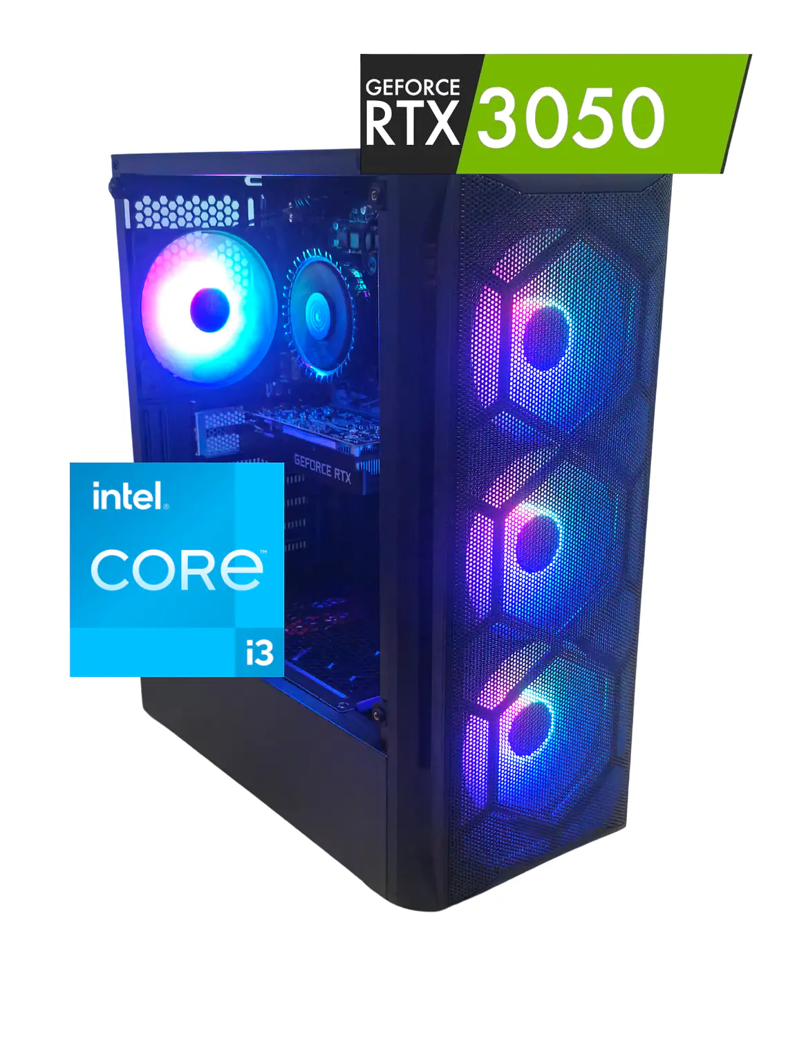 PC Gamer RTX 3050 6GB i3 12100 16GB RAM SSD480GB/1TB–ST Core 1