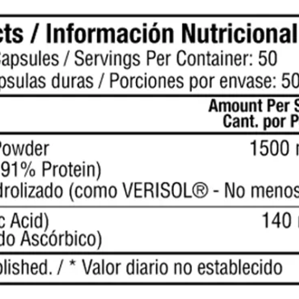 Colageno Hidrolizado x 100 cápsulas - Healthy America 4