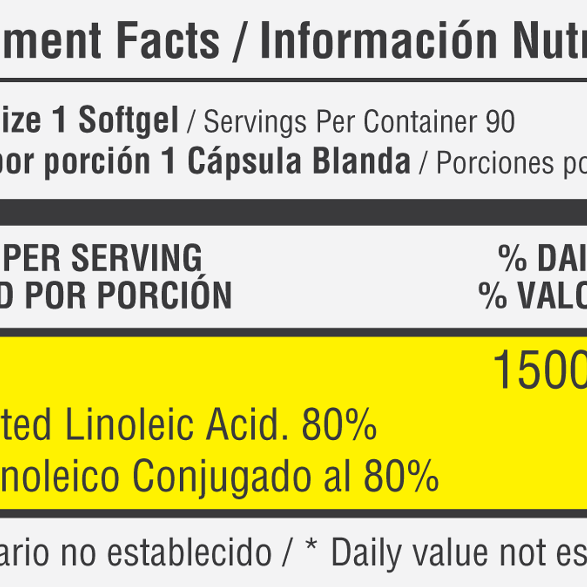 CLA 1500 mg x 90 softgels - Healthy Sports 2