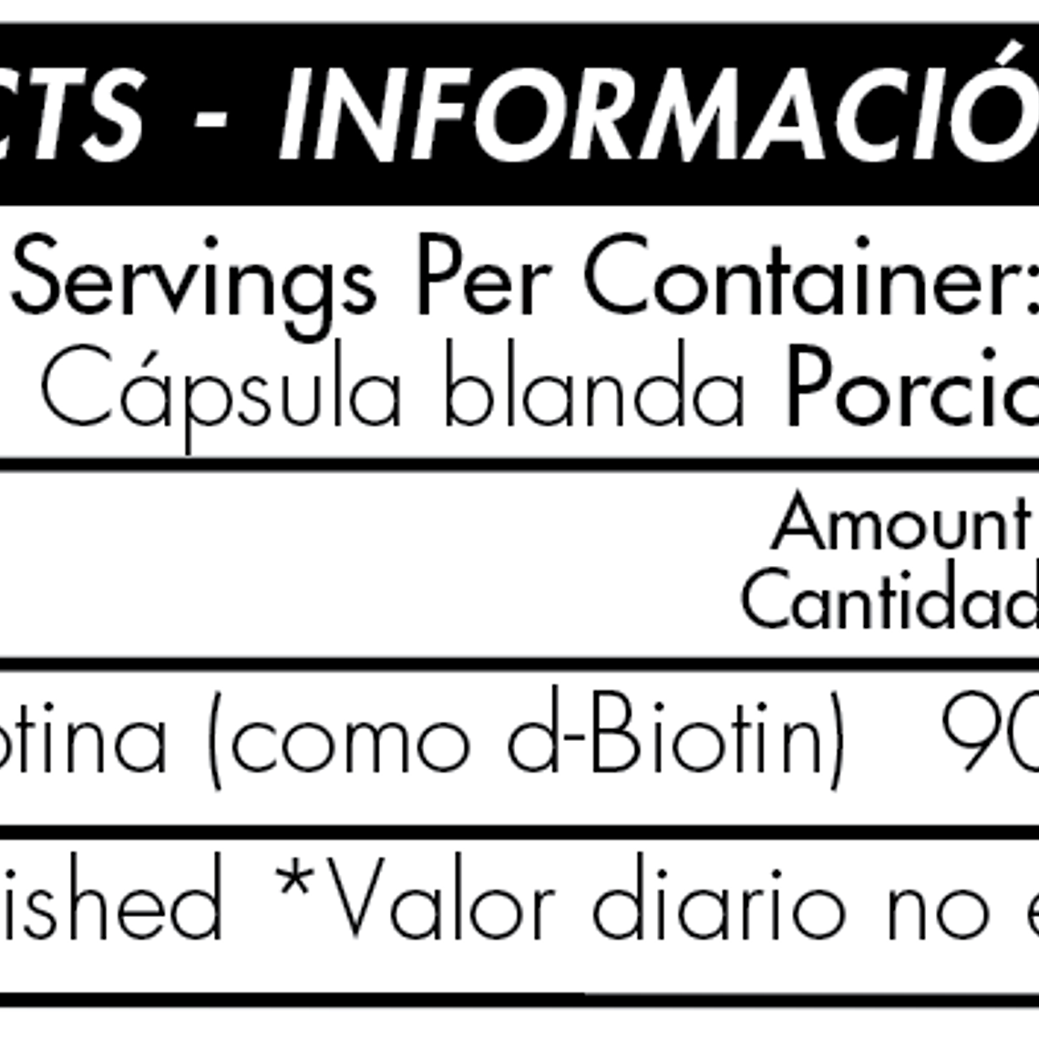 Biotina 900mcg x 120 softgels - Healthy America 2