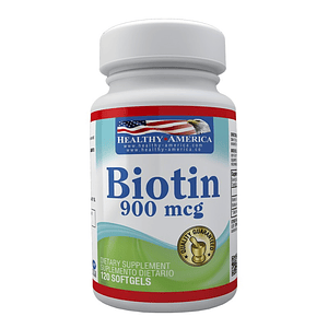 Biotina 900mcg x 120 softgels - Healthy America