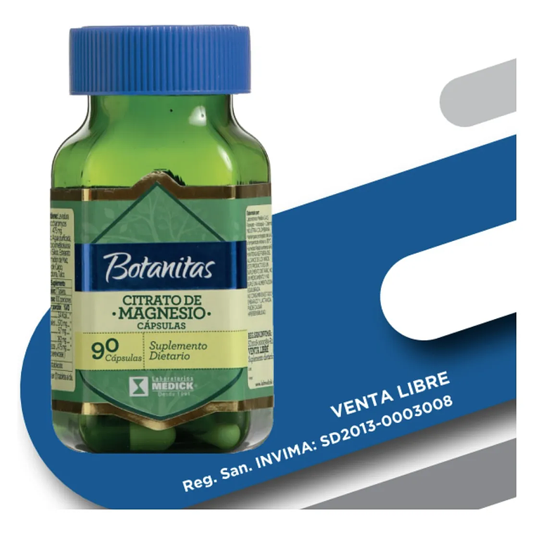 Citrato de Magnesio x 90 caps - Botanitas 2