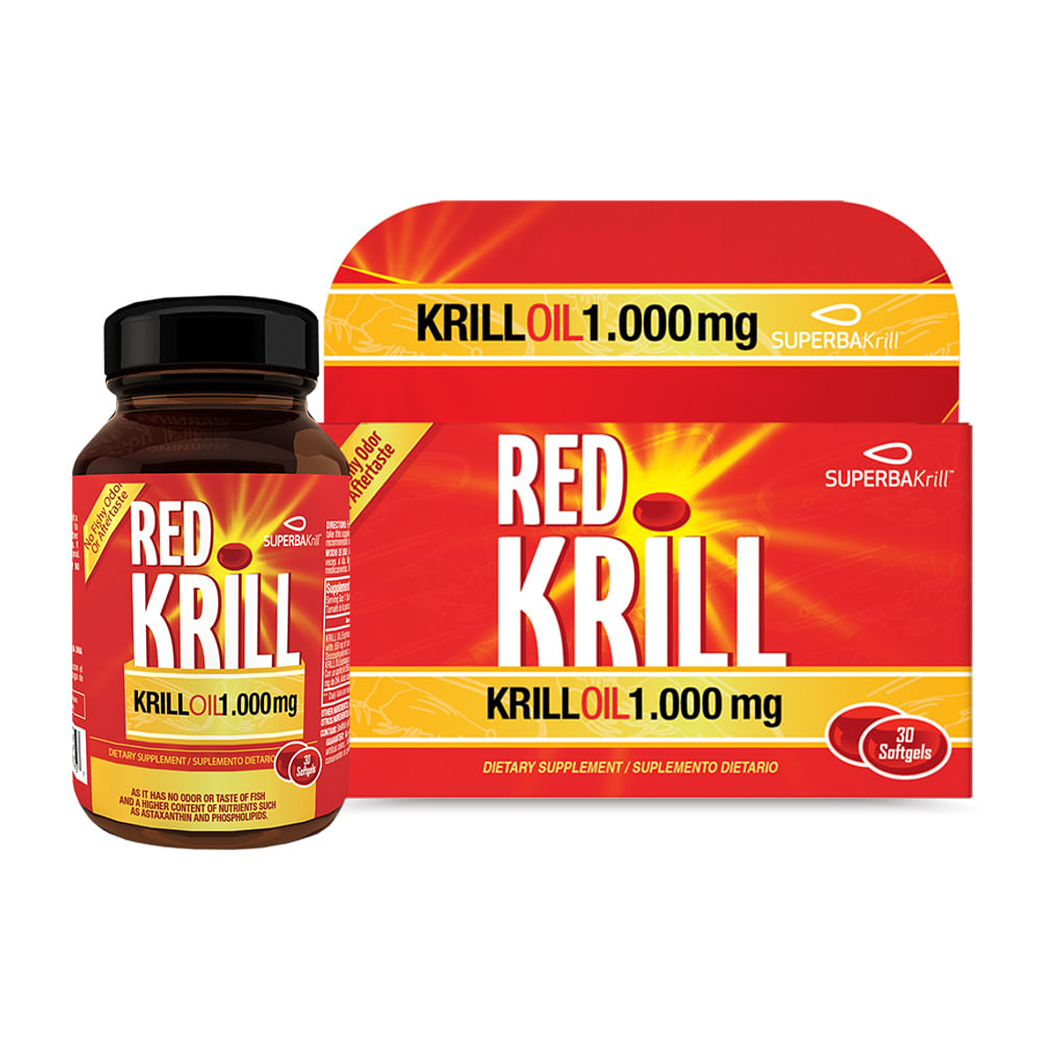Red Krill 1000mg - Healthy America 1