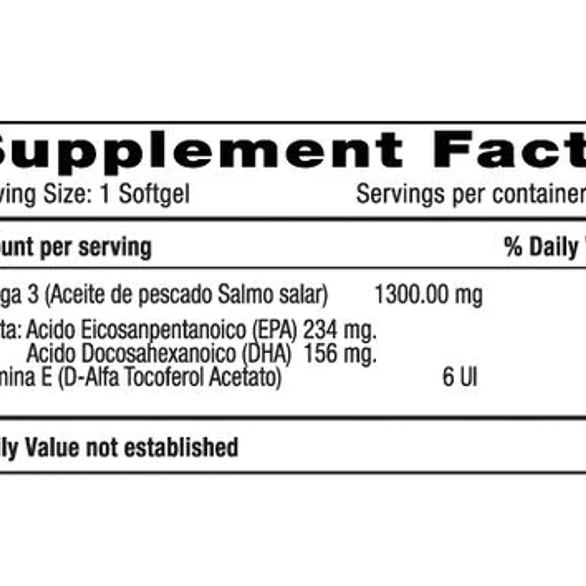 Omega 3 1300 mg x 100 softgels - Natural Systems 3