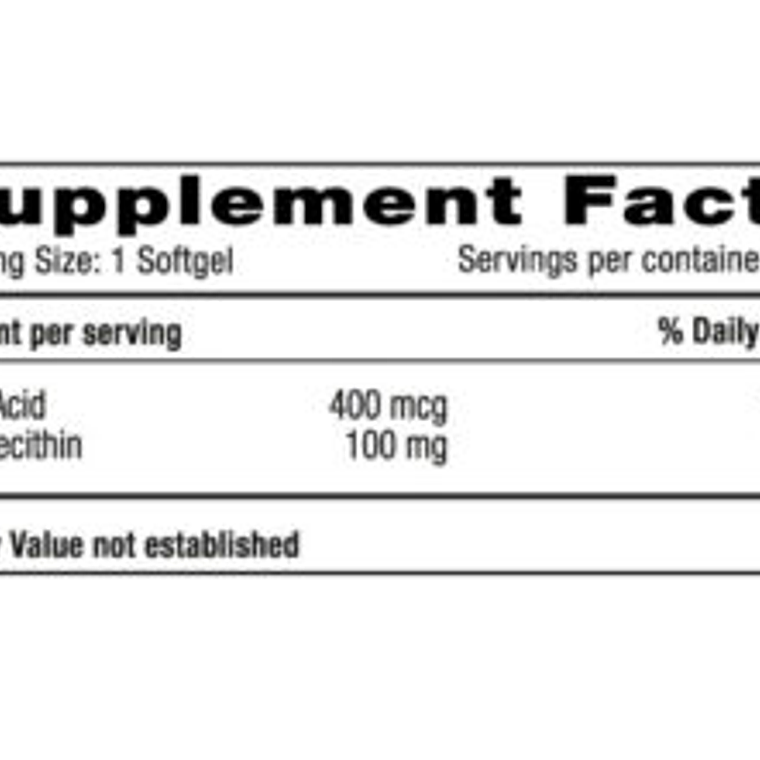Folic x 100 softgels - Natural Systems 3