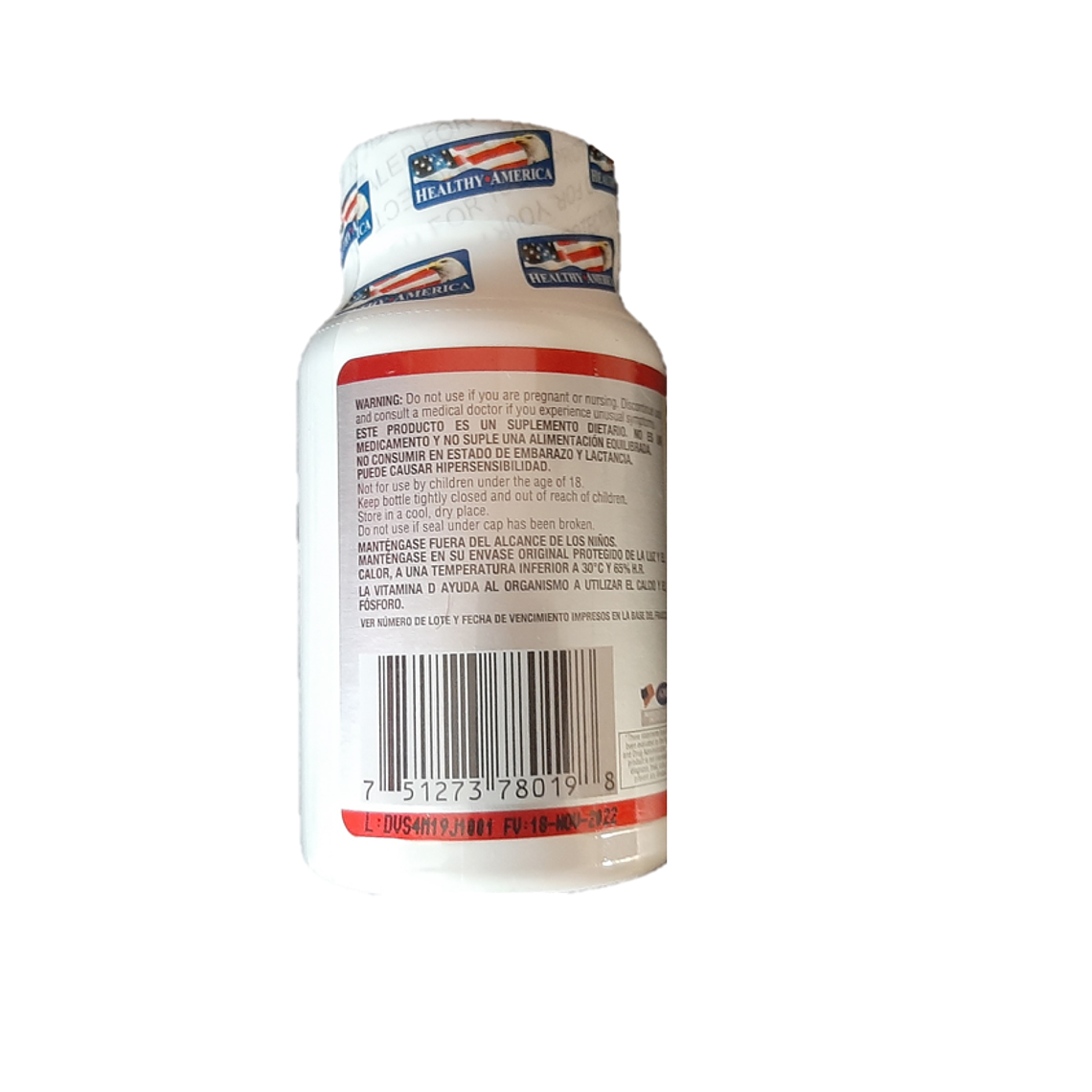 Vitamina D3 2000 IU x 100 softgels - Healthy America 2