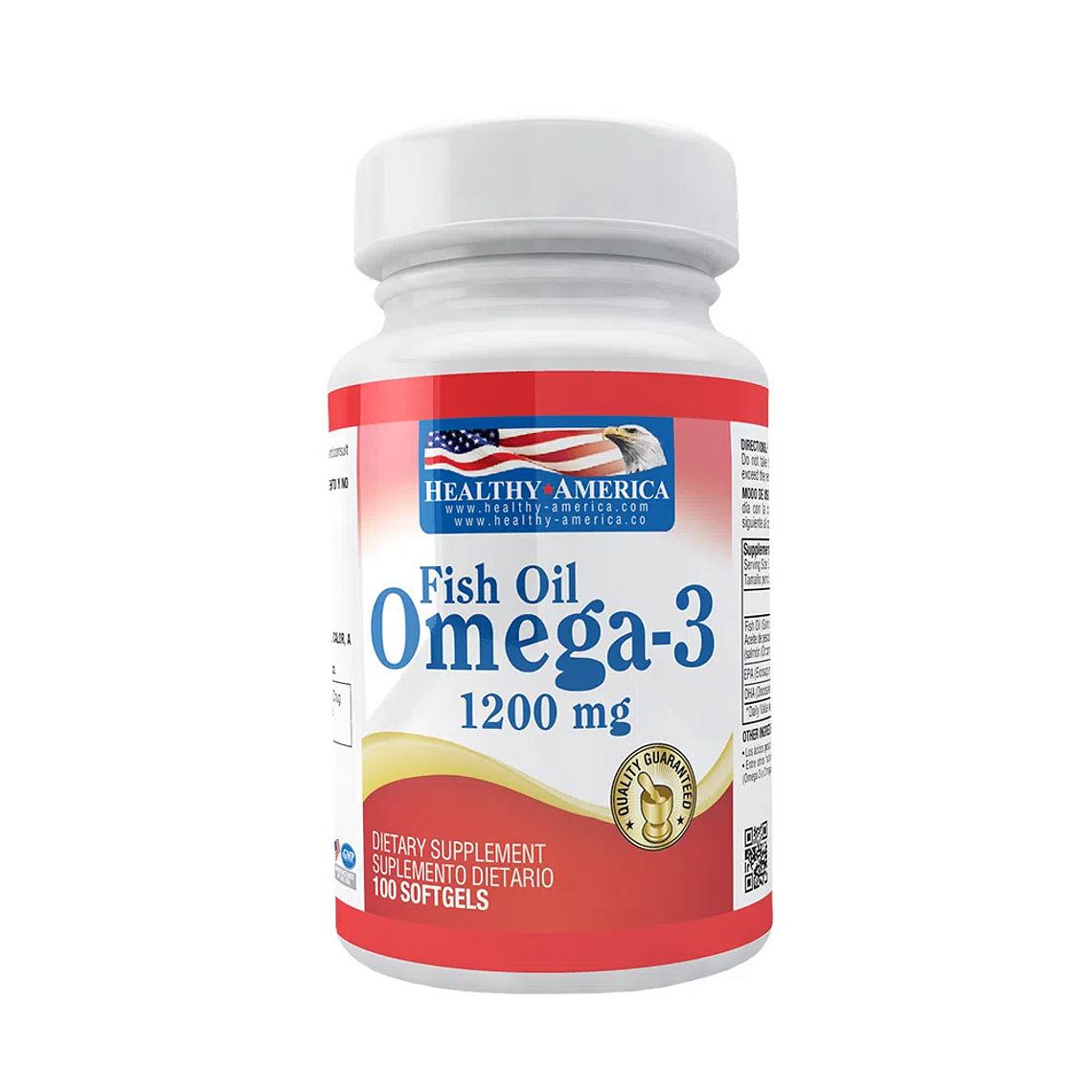 Omega 3 - Fish Oil x 100 caps - Healthy America 1