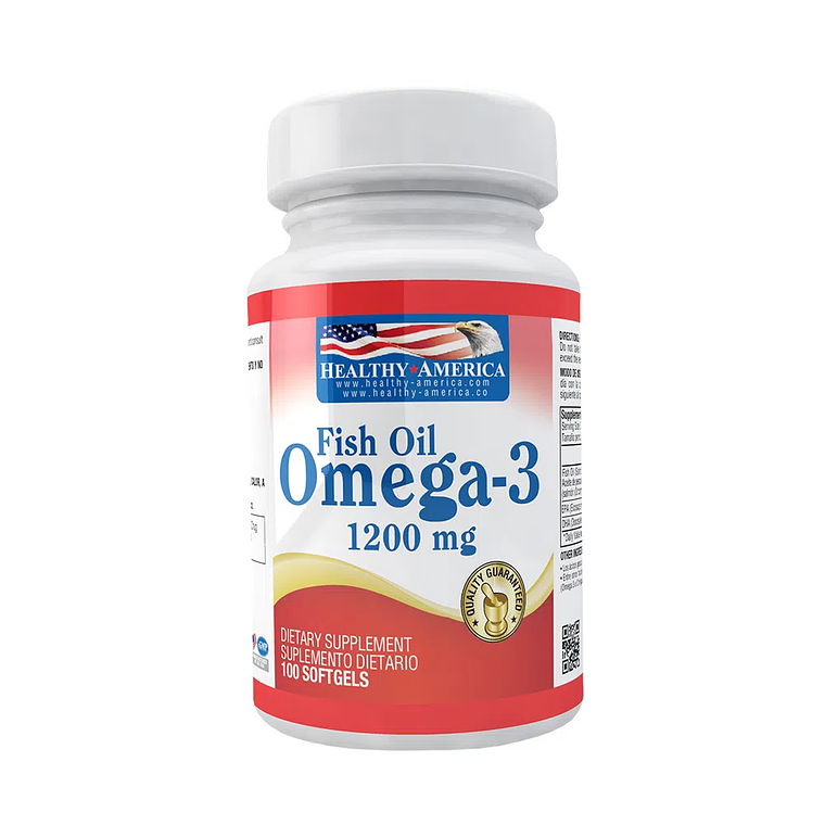 Omega 3 - Fish Oil x 100 caps - Healthy America 1