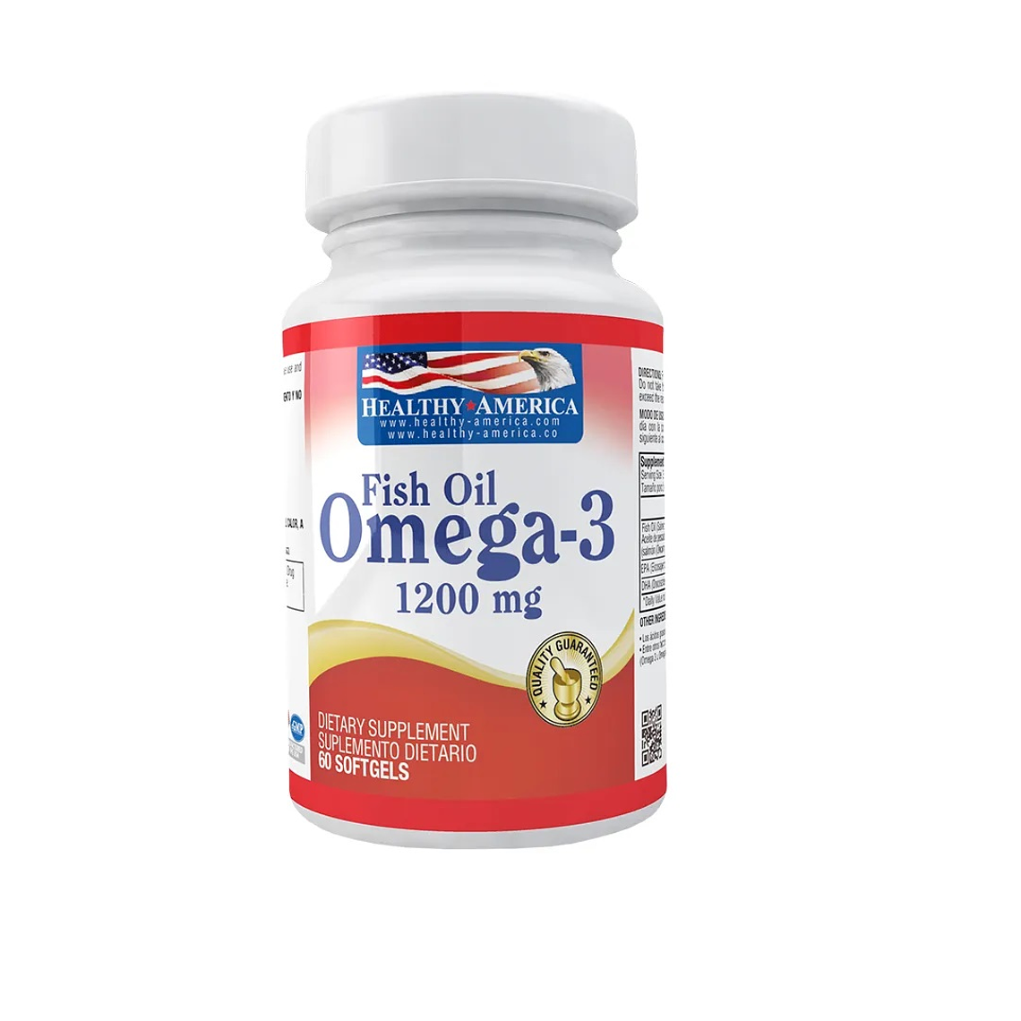 Omega 3 - Fish Oil x 60 caps - Healthy America 1