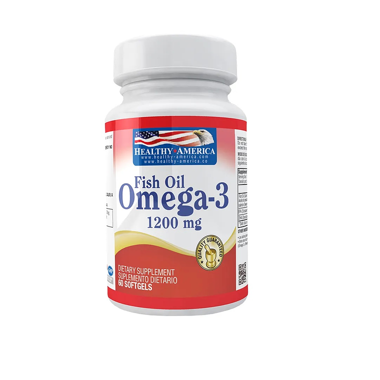 Omega 3 - Fish Oil x 60 caps - Healthy America 1