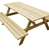 Mesa de picnic madera