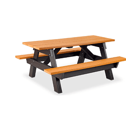 Mesa de picnic metal madera A