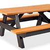 Mesa Picnic Madera y Metal con Pata en A