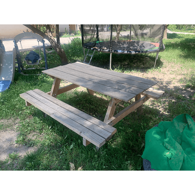 Mesa de picnic madera