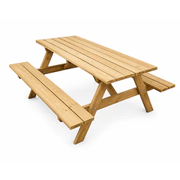 Mesa de picnic madera