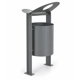 Basurero Cenicero Metálico Redondo – 50 Litros