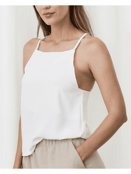 Top blanco bretel fino Amalfi