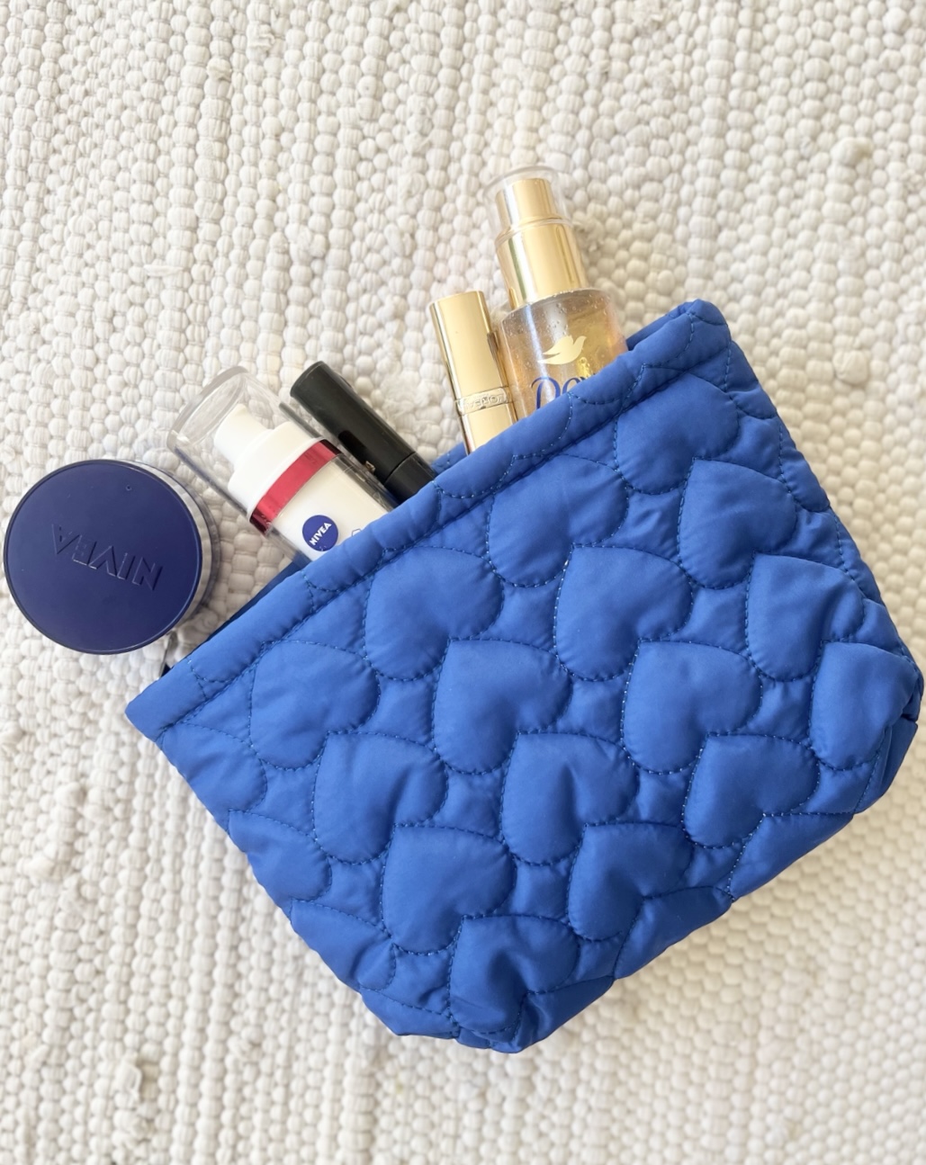 Neceser corazones azul