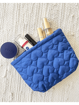 Neceser corazones azul