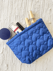 Neceser corazones azul