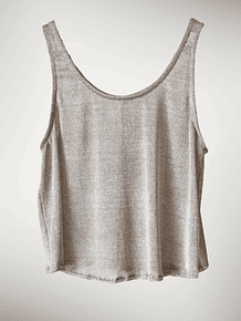 Top de malla con brillo