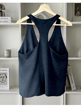 Top negro Atrani diseño en espalda