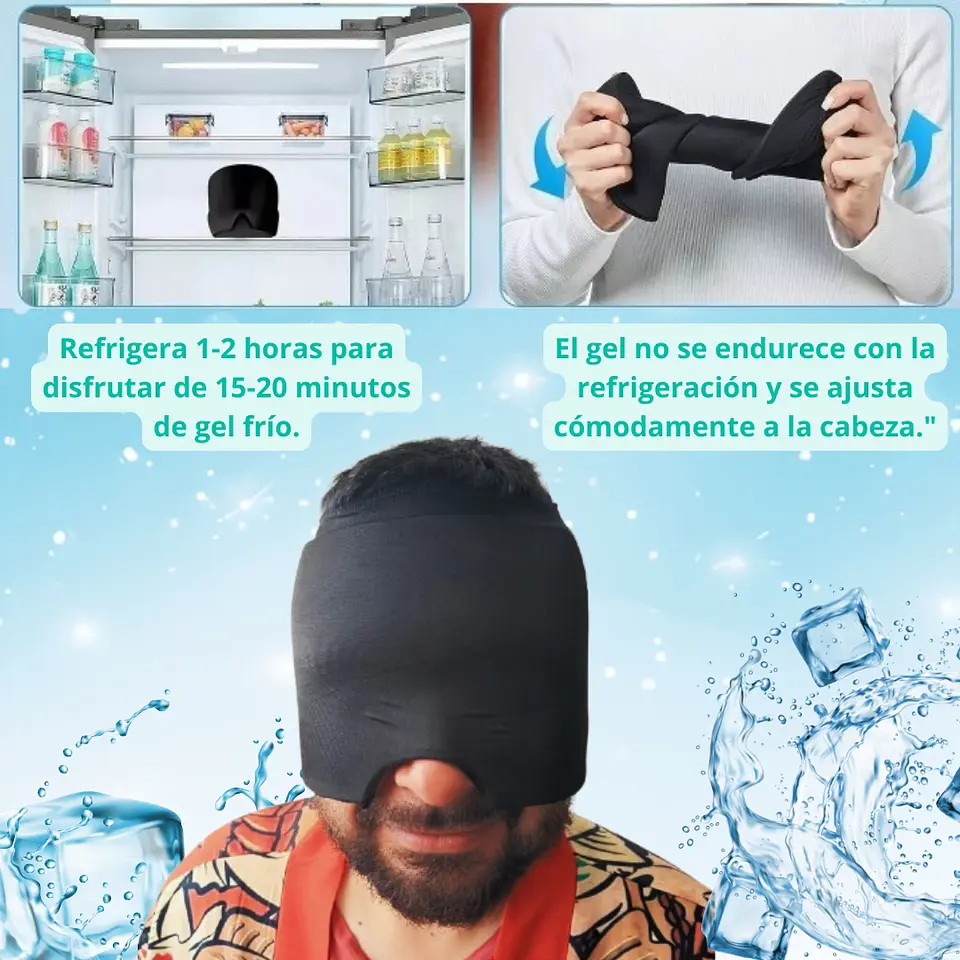 Gorro Compresivo Calmante 180° – Apoyo Sensorial Frío/Calor para tu Bienestar 🌡️💙 3