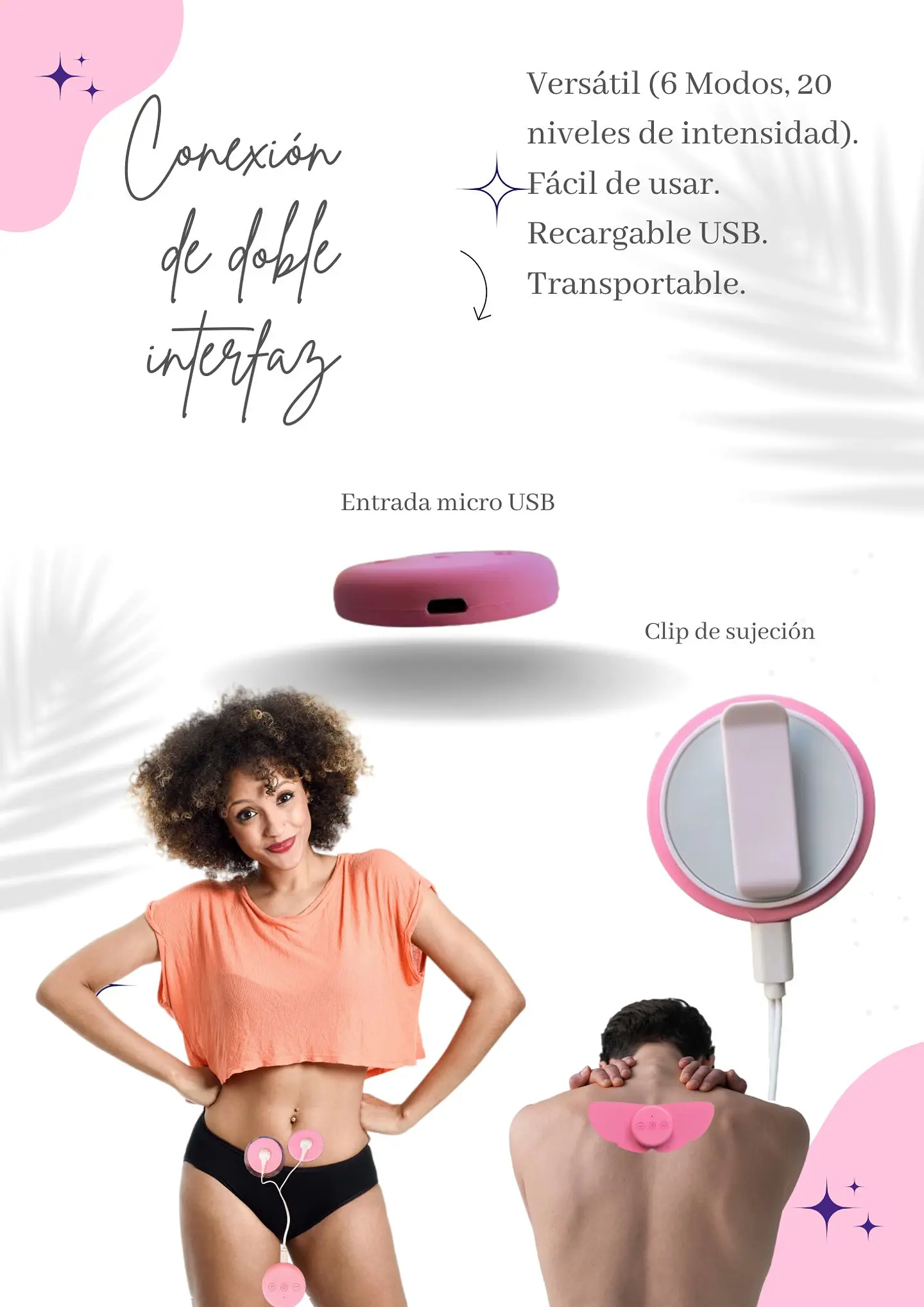 Masajeador TENS doble Interfaz - Para volver a ti cuando tu cuerpo se tensa    10