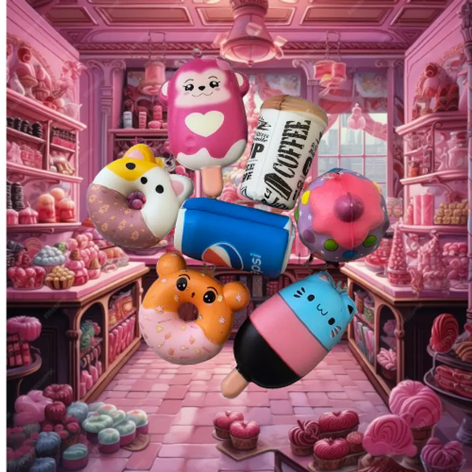Squishies Dulces de Bolsillo – Pack 7U para manos inquietas y mente sobreestimulada 🍦 3