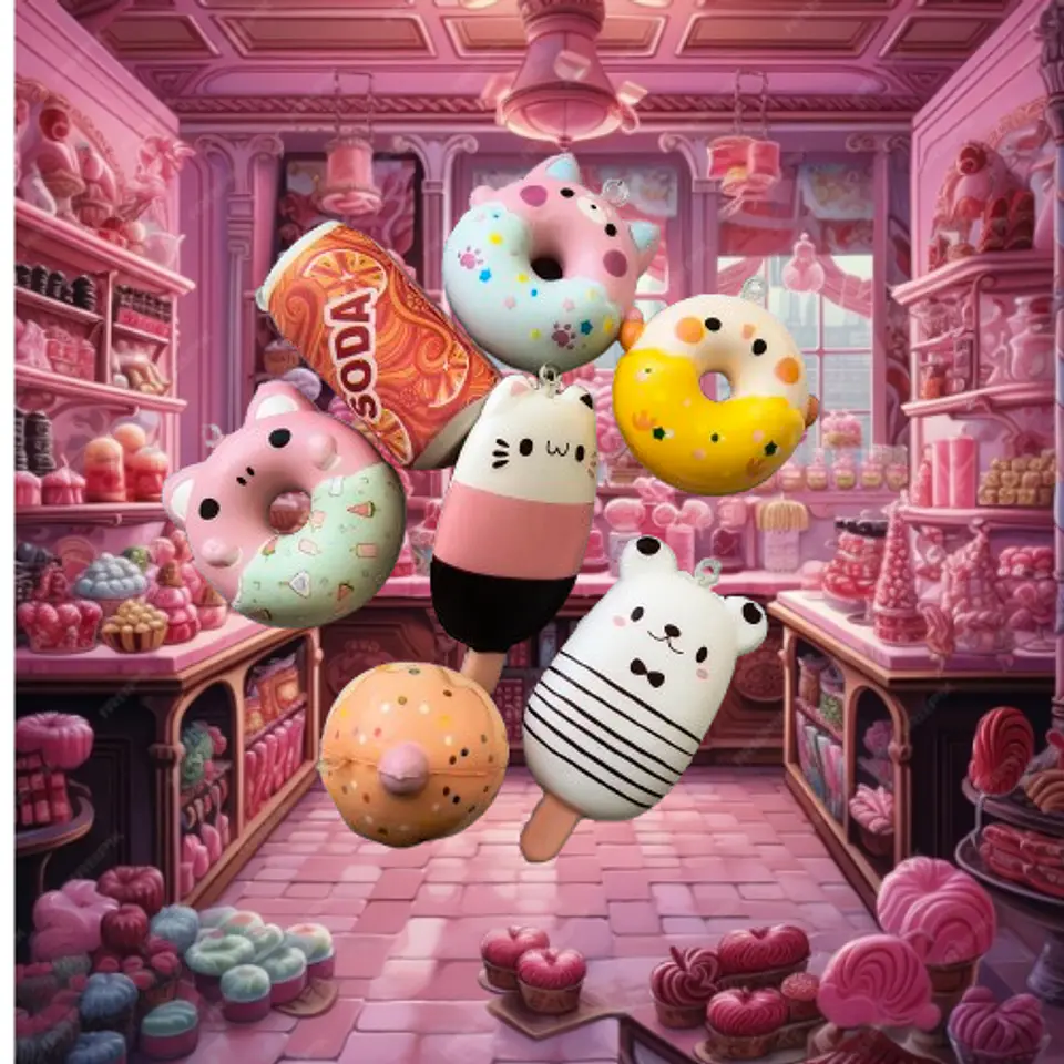 Squishies Dulces de Bolsillo – Pack 7U para manos inquietas y mente sobreestimulada 🍦 4