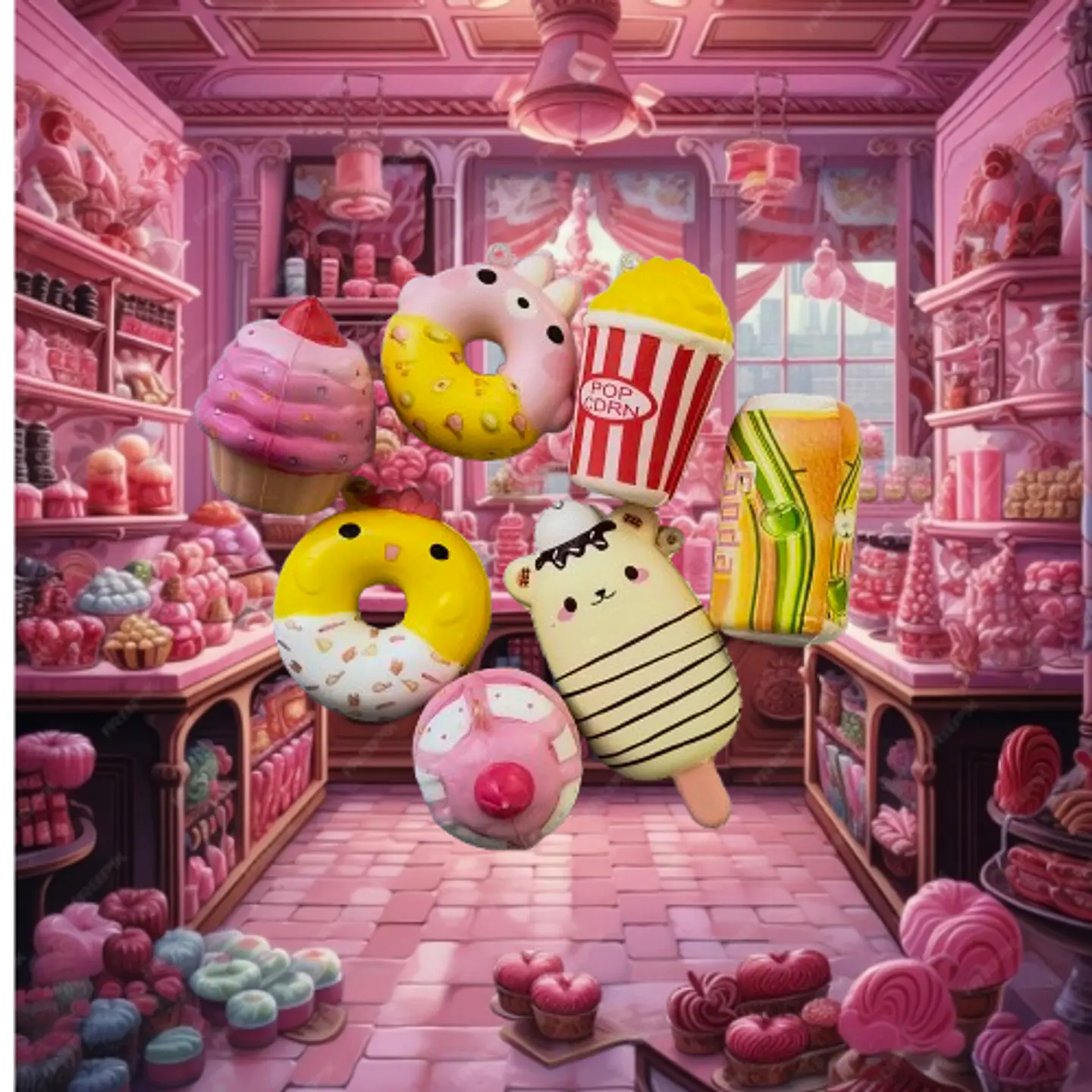 Squishies Dulces de Bolsillo – Pack 7U para manos inquietas y mente sobreestimulada 🍦 5
