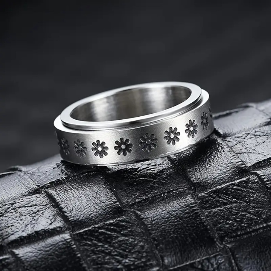Anillos Fidget de Acero Inoxidable – Calma Discreta con Estilo 🌬️💍 2