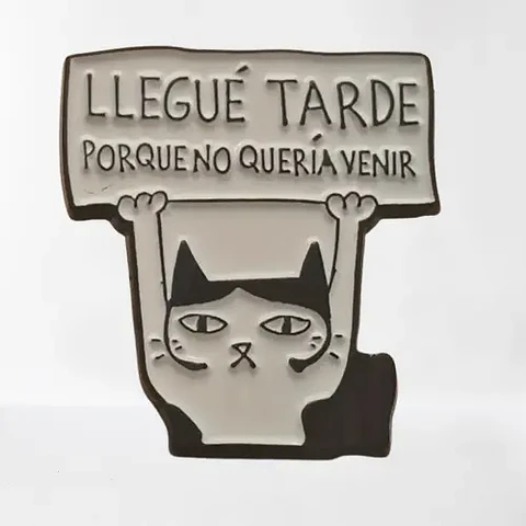 Pin Gatito Honesto – Porque a veces no querías venir (y está bien) 😸 