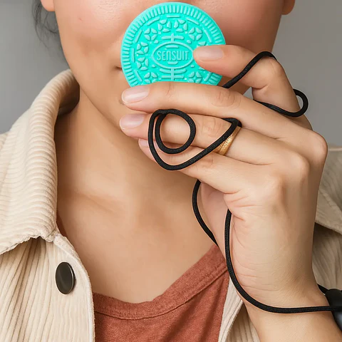 Mordedor Sensorial en Collar – Para regularte sin esconderte 🍪