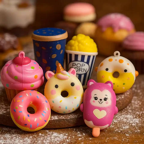 Squishies Dulces de Bolsillo – Pack 7U para manos inquietas y mente sobreestimulada 🍦