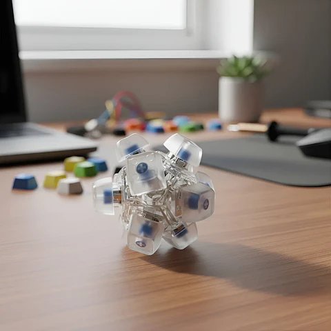 Fidget de Tecleo Retro – Calma y enfoque con cada clic 🎯⌨️