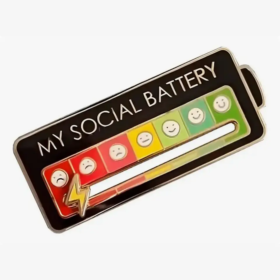 Pin de Batería Social - Expresa tu Energía de Forma Creativa 🔋💬 5