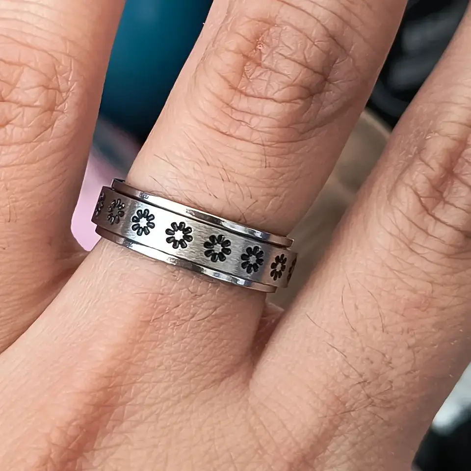 Anillos Fidget de Acero Inoxidable – Calma Discreta con Estilo 🌬️💍 8