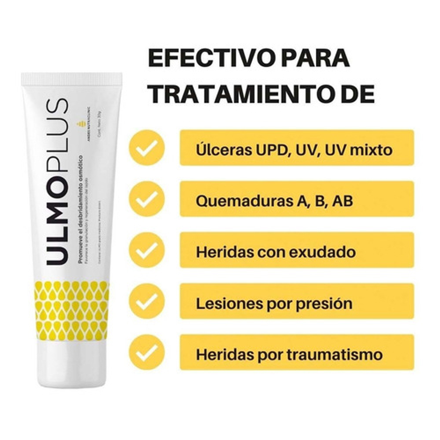 Ulmoplus Miel de Ulmo en Gel 30gr Para Heridas Andes Nutraclinic 3