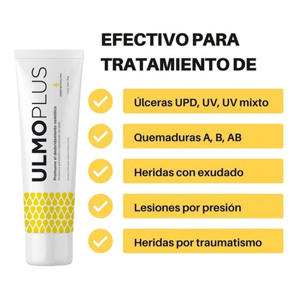 Ulmoplus Miel de Ulmo en Gel 30gr Para Heridas Andes Nutraclinic 3