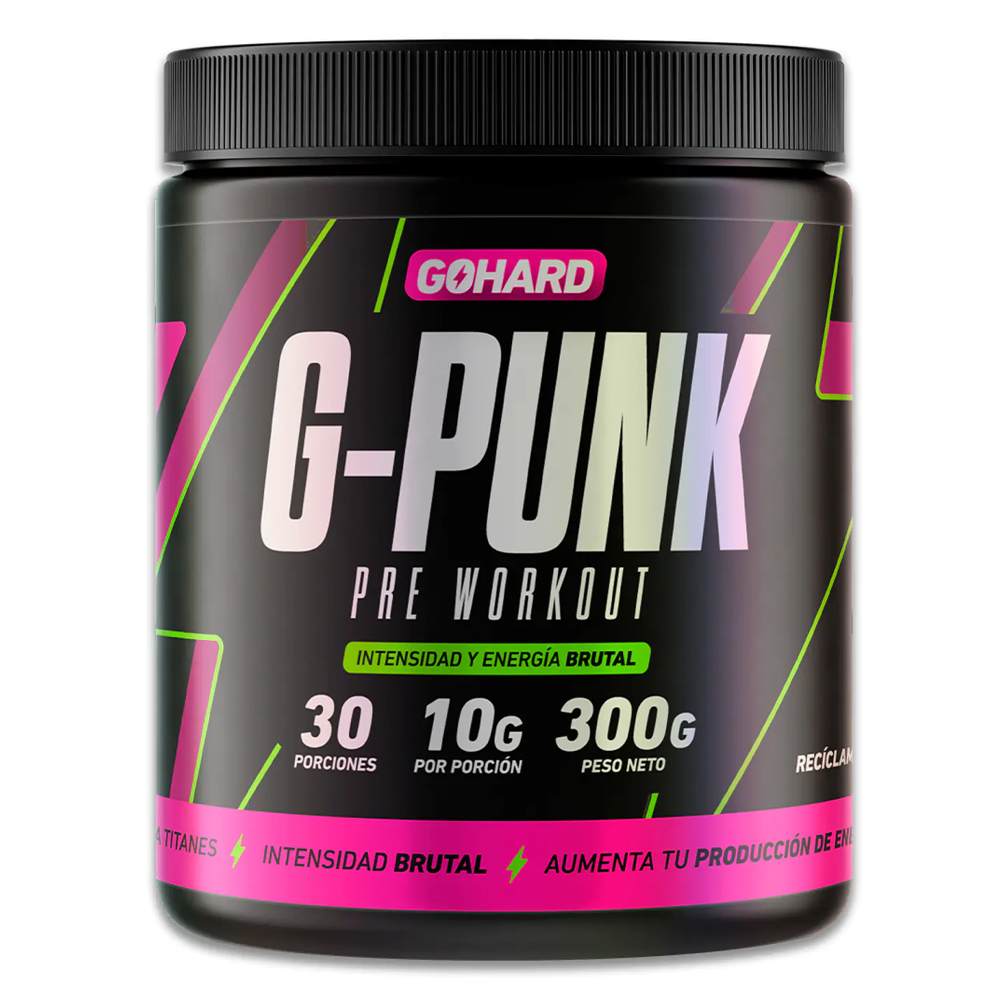 Pre Entreno G Punk Gohard 30servicios Energia Brutal 1